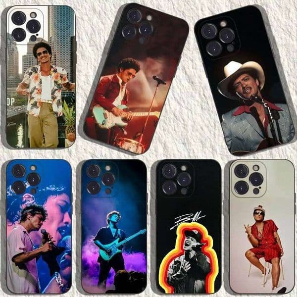 Singer B-Bruno Mars Phone Case For iPhone 17,16,15,14,13,12,11,Plus,Pro Max,XS,X,XR,SE,Mini,8,7,Soft Silicone Black Cover H260305