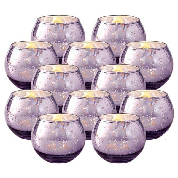 6/12 Pcs Assorted Votive Holders Mercury Tealight Candle Holder Glass Wedding Table Decorations for Home Birthday Party XJ260305