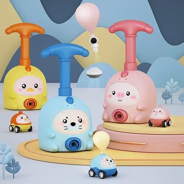Kids Rocket Balloon er Toys Educational Inertial Air Power Balloon Car Tower Science Toys For Children Birthday Gift260228BJ