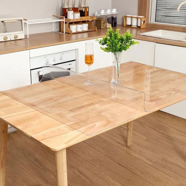 Clear Table ProtectorPlastic Table Cover Protector Desk Protector Mat Desk Pad Waterproof PVC cover table 260304