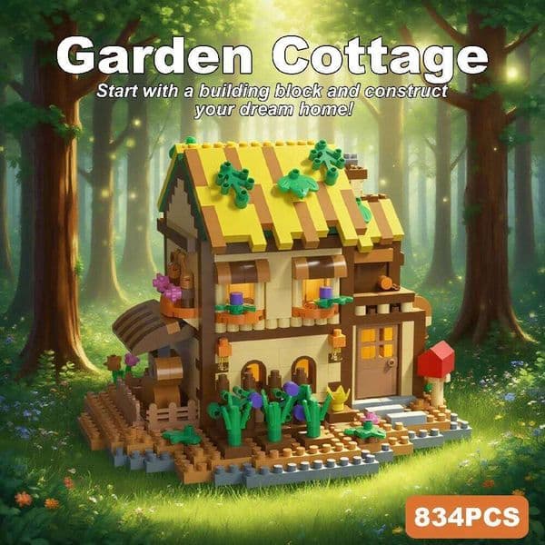 Outdoor-Themed Treehouse Building Blocks - Educational STEM Toy for Garden Landscape Design Lovers Z260306