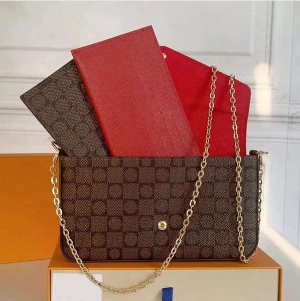 designer bag luxury 3-in-1 High quality Women bags Luxurys Handbags Ladies Composite Bags Lady Clutch Bag Shoulder Tote Female Purse Wallet Handbag