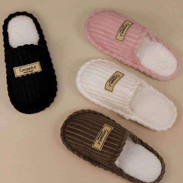 Winter Women's Indoor Slippers Warm Casual Plush Men Home Shoes Non-slip Autumn Flats Comfortable Couple House Slides