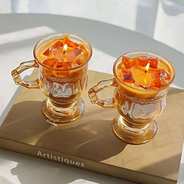 Creativity Latte Coffee Scented Candle Aromath Soy Wax Wedding Birthday Candles Party Home Diner Decoration Souvenirs L260601