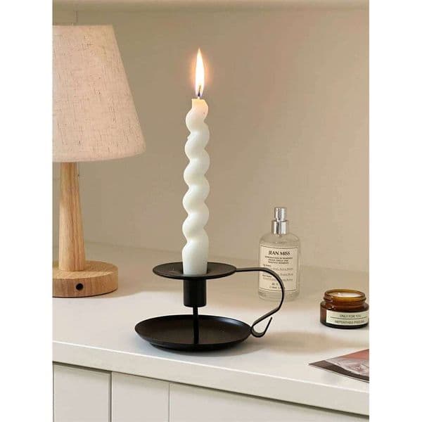 Vintage classic tapered candlesticks matte furniture tabletop halloween decorations wedding XJ260305