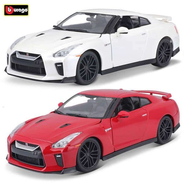 Bburago 1:24 2017 Nissan Ares GT-R alloy racing car Alloy Luxury Vehicle Diecast Pull Back Cars Model Toy Collection Gift C260305