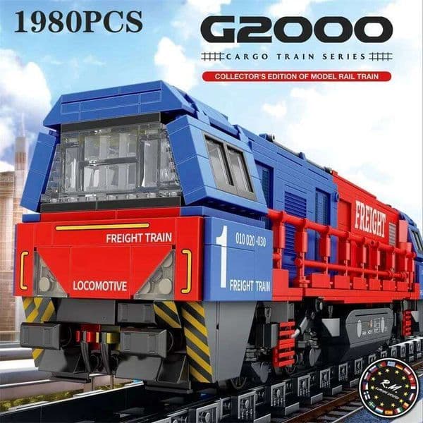 1980PCS G200 Passenger Building Blocks City Transport Train Model Bricks Adult Desktop Decoration Kids Toys Holiday Gifts Z260305