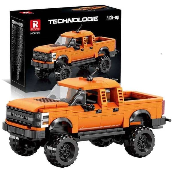 423PCS Pickup Truck Building Blocks City Freight Car Model Bricks Desktop Decoration Educational DIY Toys For Kids Holiday Gifts Z260305