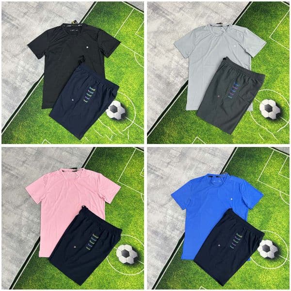 Men s Tracksuits designer brand summer sportswear T shorts quick drying Tee setActivewear fitness running set breathable