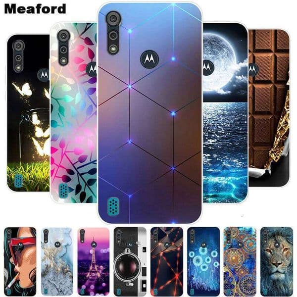 Shockproof Soft Silicone TPU Back Cover For Moto E6S 2020 E6i Phone Cases E 6S Case Cute Cartoon H260305