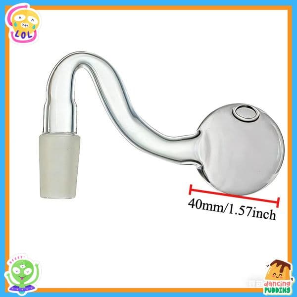 Wholesale Thick heady Big 40mm ball Glass Oil Burner Pipe Smoking banger Bowl Bubbler 14mm Male DownStem Bowls For Water Hookahs Bongs