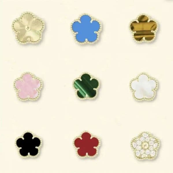 18K Agate Earrings women Clover Designer 15mm mother of pearl clover earrings Elegant Luxury jewelry stud Four-leaf fast Delivery