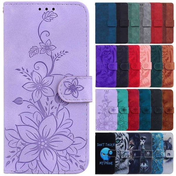 For Solid Color Leather Flip Phone Case for Galaxy A17 5G SM-A176B Cover A 17 4G SM-A175F Wallet Funda H260305
