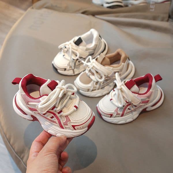 Free shipping Children's breathable shoes, children's walking shoes, girls' and boys' soft-soled sports shoes for leisure, low-top shoes, First Walker