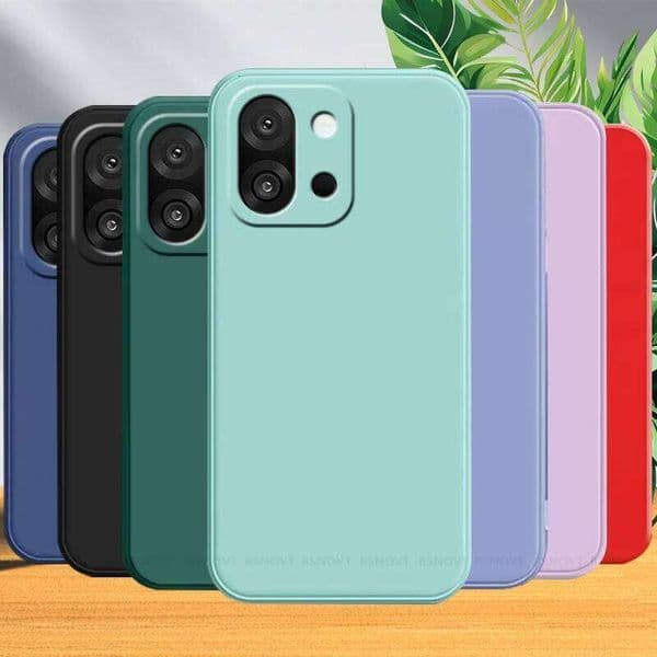 For Case Capas New Shockproof Bumper Original Liquid Silicone Square Fundas Oneplus 13T Soft Cover H260305