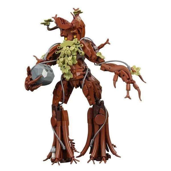 Ancient Tree Shepherd MOC Building Blocks, Fantasy Ent with Movable Legs, Middle-earth Inspired DIY for Collectors C260306