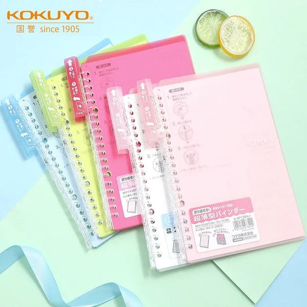 Japan Kokuyo Campus Smartring Loose-leaf Notebook Transparent Coil Loose-leaf Notebook A5/B5 10 Sheets Paper Convenient Notebook 260304