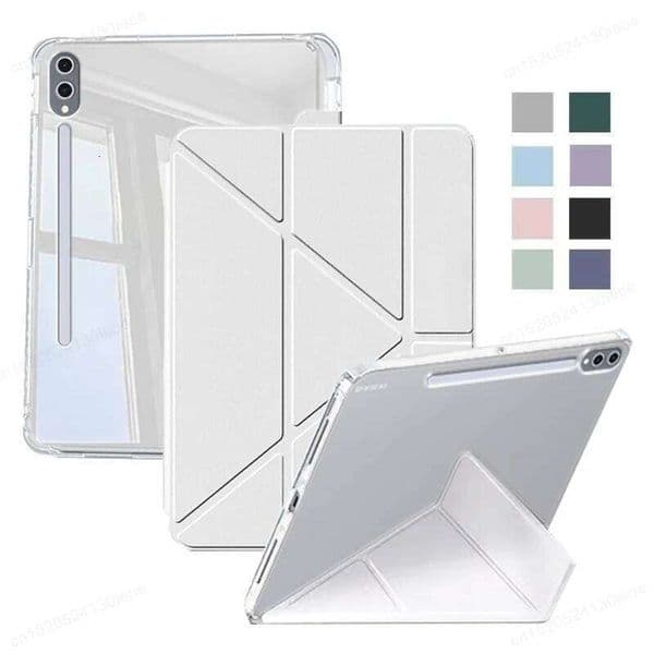 Samsung S10 FE 10.9 12.4 13.1 inch Case Acrylic Back Cover For Galaxy Tab A9 Plus S9 fe 11" Pen Holder Cases 26Y0307