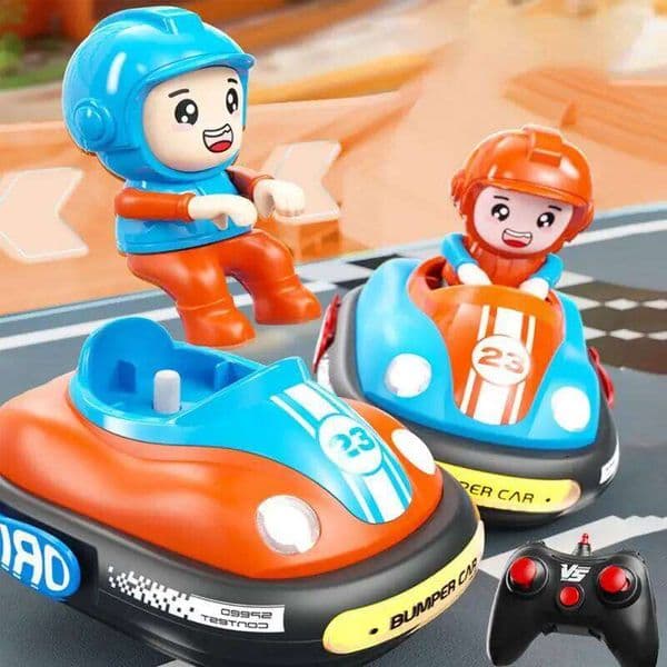 New Small RC Battle Bumper Car Doll Crash Bounce Ejection Light Children's Remote Control Toys Gift for Christmas Birthday C260306