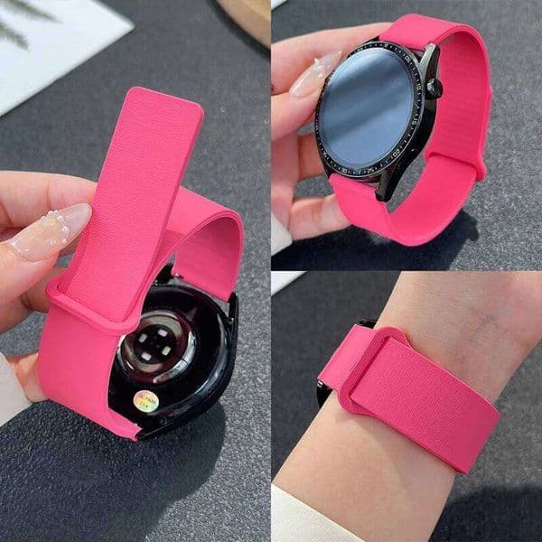 18mm 20mm 22mm Magnetic Strap For Galaxy Watch 4/5/6/7/Gear S3/Active2 Silicone Band GT4 GT3 2E Garmin Venu 3S 2S H260305