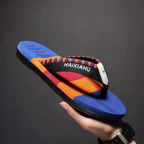 Fashion Casual Toe Pinch Sandals With Thick Soles Light Weight, Outdoor Hiking Wading Men'S Slippers