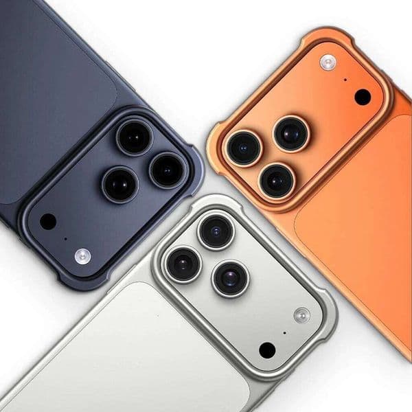 Arc Stylish Four Corner Protection No Border Aluminum Metal Bumper Pulse Phone Cover Case for iPhone 17 Pro Max 26L0422