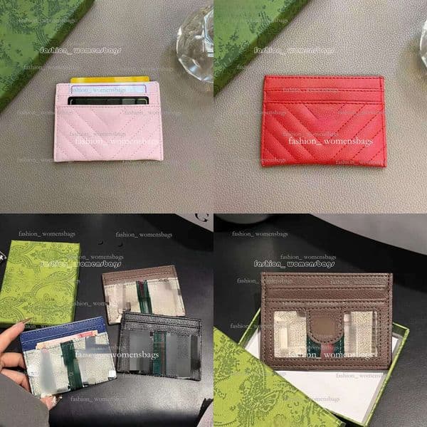 Luxurys Card holder woman designers Card Holders Genuine Leather Thin Bus Card Key Ring Credit Travel Documents Holders bag victorine wallet