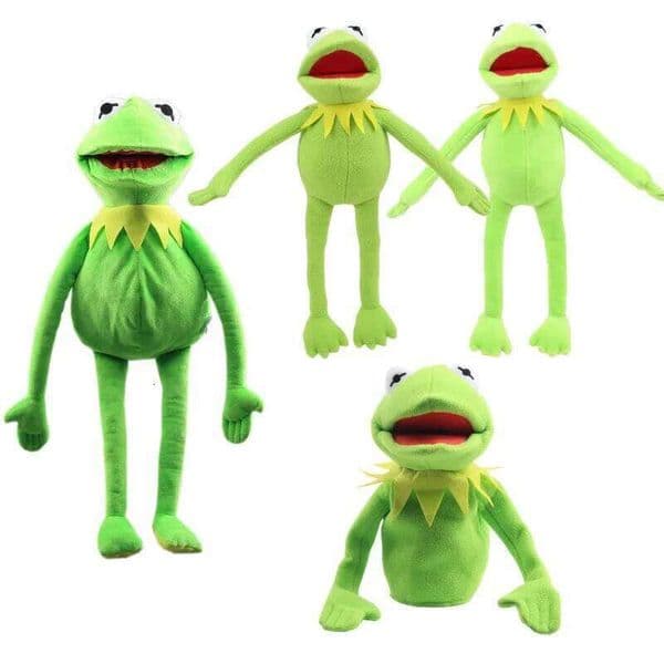 Anime Kermit The Funny Kawaii Doll Hand Puppet Schoolbag Frog Cute Plush Toy Ventriloquist Performance Props For Baby H260305