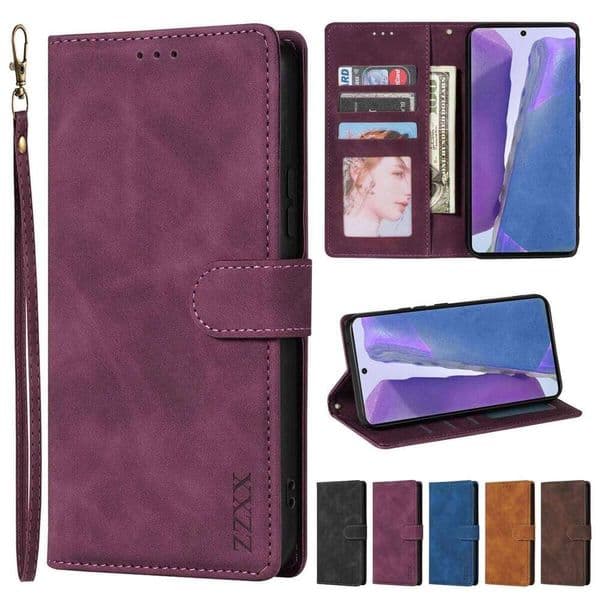 Wallet With Photo Frame Card Slot Holder Magnetic Flip Leather Case For Galaxy S10 S9 S8 Plus Cover H260305