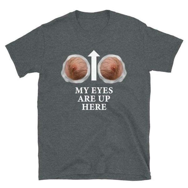 Sexy Funny Breasts Graphic T-shirt For Men's Clothing Round Neck Solid T Shirt Hip Hop Streetwear Harajuku Trend Personality Tee Q260306