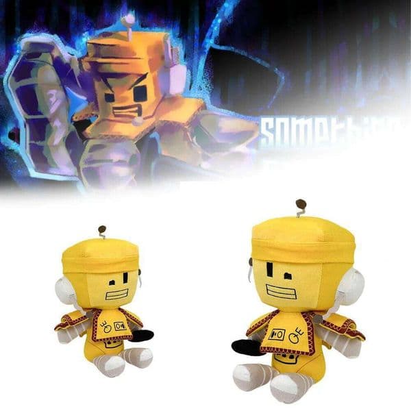 Yellow Robot Something Evil Will Happen Merchandise Plush Toys Kids Game Fan Halloween Christmas Gift Home Decor Funny Doll H260305