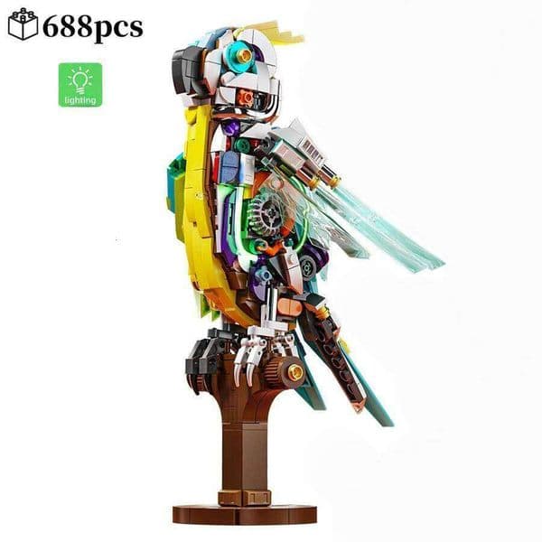 FUNXINEE 688Pcs Parrot Construction Toy Animal Building Blocks Kit Creative DIY 3D Desktop Display Gift For Christmas Birthday C260306