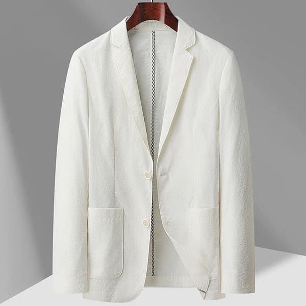 Summer thin suit mens jacket fashion handsome casual high-grade sense of light suit jacket single west sun-protective cl 260306
