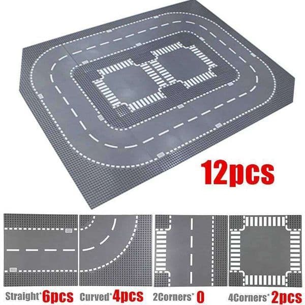 32*32 Dots Road Baseplates Classic Building Blocks Construction Toys City Street Bricks Compatible 32x32 River Placas De Base C260306