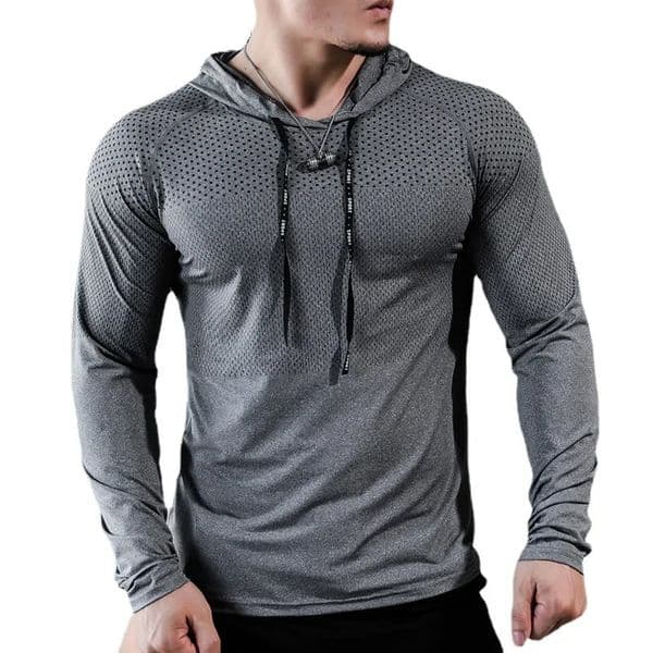 2026 Mens Fitness Tracksuit Running Sport Hoodie Gym Joggers Hooded Workout Athletic Clothing Muscle Training Sweatshirt Tops 260227BJ