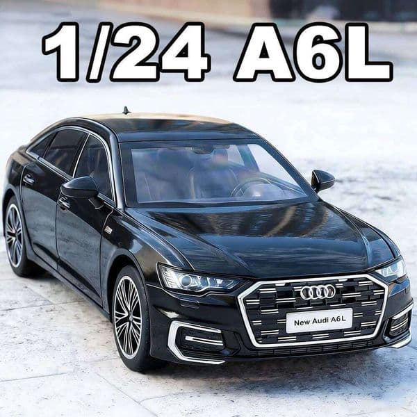 1:24 A6L Revuelto Diecast Alloy Toys Cars Models Sound Light Pull Back Four Wheel Suspension Miniature Sportscar Christmas Gifts Z260307