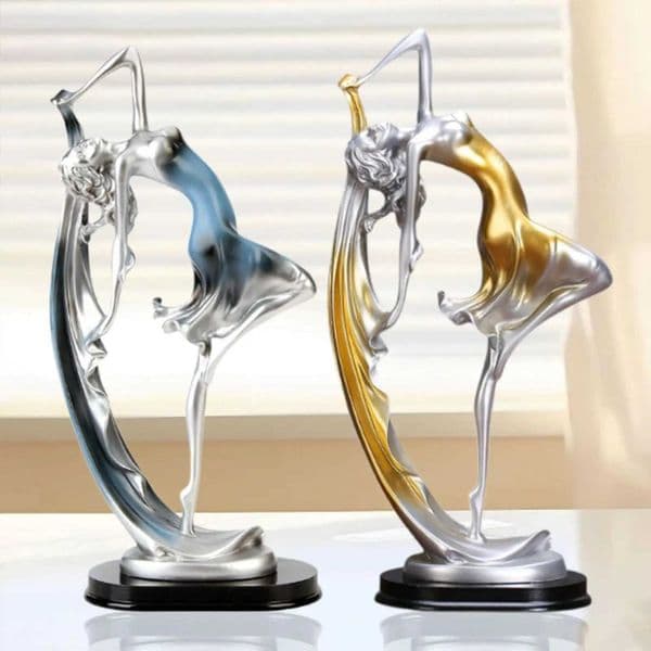 Dancing Girl Statue Desk Ornament Craft Elegant Decorative Housewarming Gifts S260306