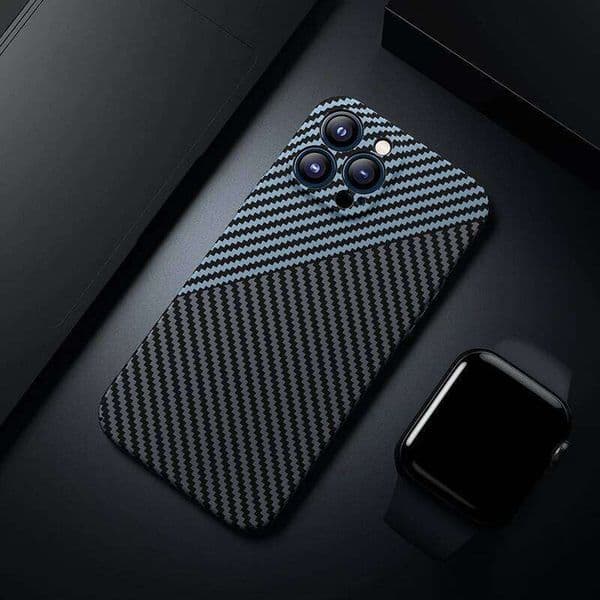 Ultra Thin Carbon Fiber Skin Case for iPhone 16E 17 Air 16 15 14 Plus 13 12 11 Pro Max Protective Matte Hard PC Cover H260305