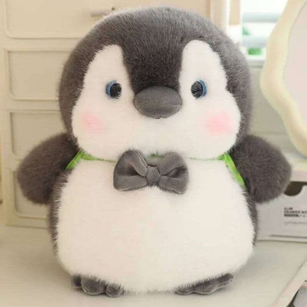 Soft Fat Plush Stuffed Cute Couple Penguin Fur Doll Home Decoration Toy Birthday Gift H260305