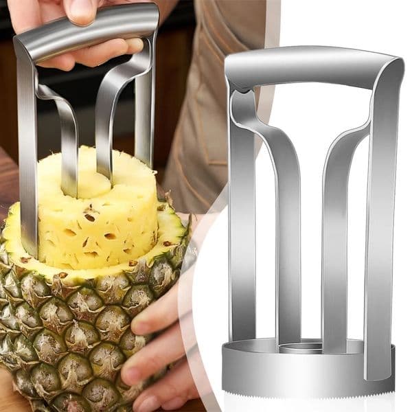 Pineapple Corer Slicer Fruit Peeler Tool Stainless Steel Cutter Ideal for Home and Kitchen Restaurant 260228