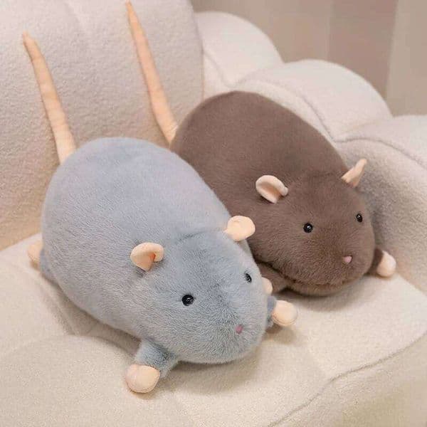 Big Size Simulation Mouse Plush Toy Stuffed Fancy Rat Plushies Soft Animal Doll Huggable Pillow Home Decor Birthday Gifts W260306