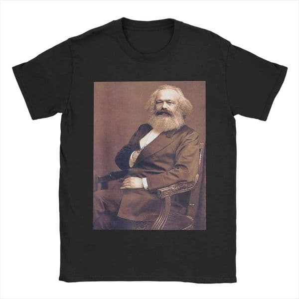 Vintage Marxist Communism Socialist Revolutionary Karl Marx T Shirt Men Cotton T-Shirts Crewneck Tees Short Sleeve Clothes Q260306