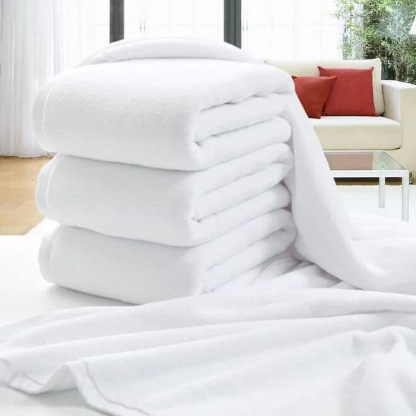 80x160cm white large bath towel thickened cotton towel highly absorbent bath towel suitable for swimming pool family els 260305