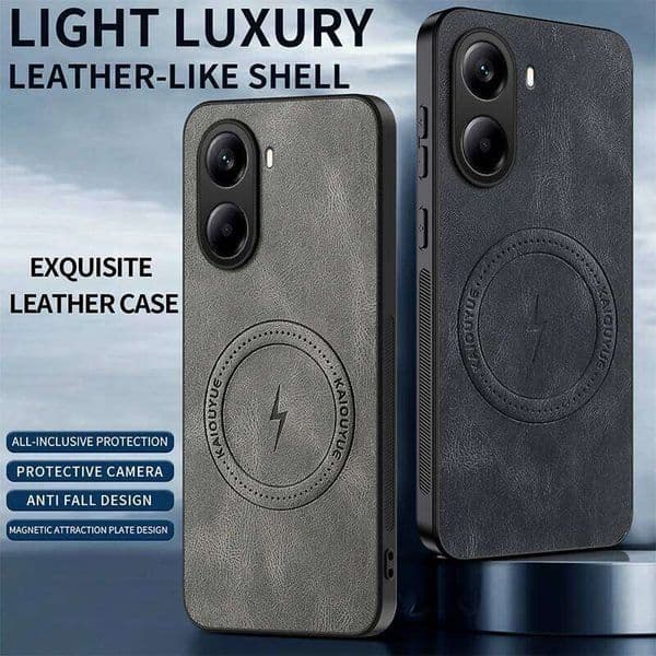 Mi X7 Case PU Leather Skin Magnetic Protective Back Cover For Poco C71 M7 Pro Phone Shell H260305