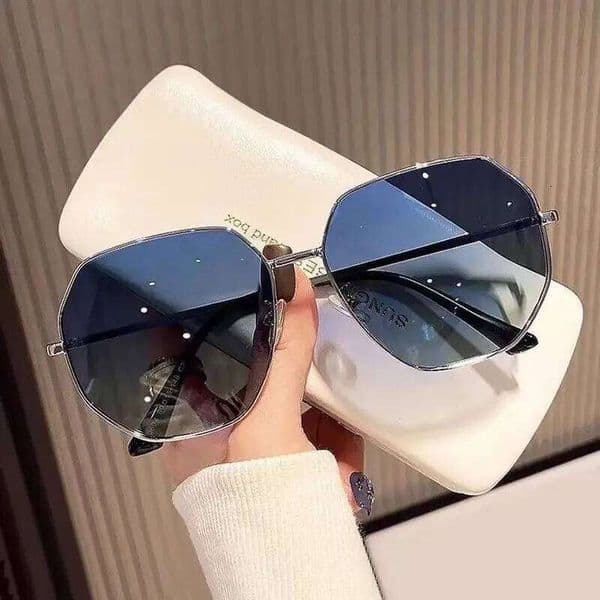 Fashion Hexagon Sunglasses Retro Frame Polygon Square Protection Vintage Trendy Eyewear UV400 Shades Z260306
