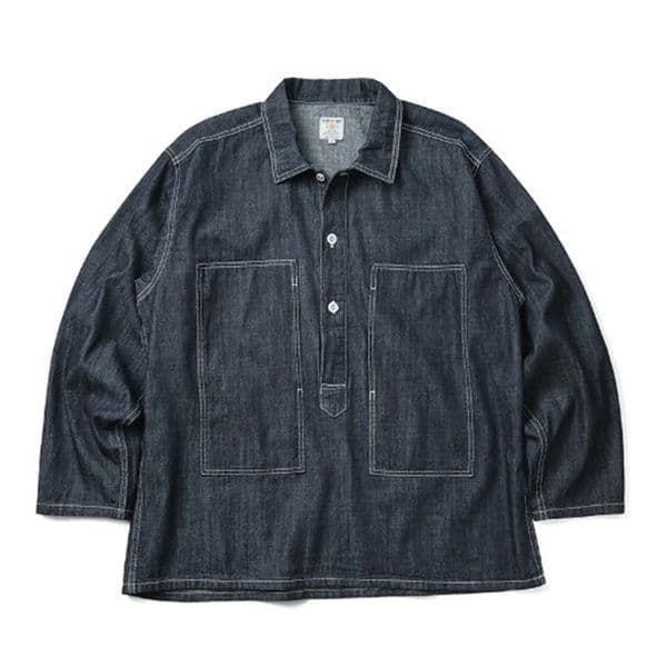 1920s Vintage US Army Spring Jeans Blue Denim Work Uniforms Loose PW Pullover Shirt Fatigue Jumper USN Jacket for men 260304