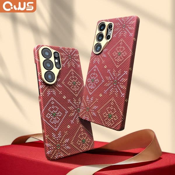 Premium Aramid Fiber Phone Case Material Cellphone Protector Sleek Unibody Build Compatible With Samsung S26 Ultra Model