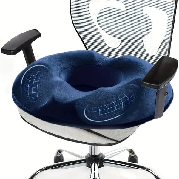 1pc Orthopedic Memory Foam Donut Pillow Coccyx Seat Cushion Hemorrhoid Cushion Tailbone Cushion for Pregnant Butt Cushion 260306