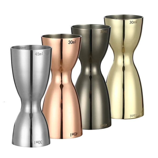 30ml 45ml Cocktail Jigger Bar Measuring Jigger Stainless Steel 260304