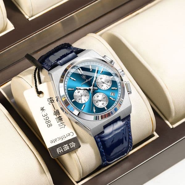 Designer Watch Swiss Brand Belt Style Men's Watch Luxury Watch Ultra-thin New Luminous Quartz Watch Leather Strap 30 Meters Deep Waterproof